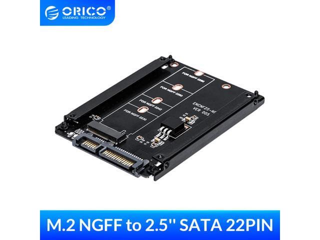 adaptador de estado'sólido M.2 NGFF (SATA) SSD a 2,5 SATA para disco duro M2 NGFF SSD de 2230/2242/2260/2280mm M2 NGFF a SATA de 22 pines