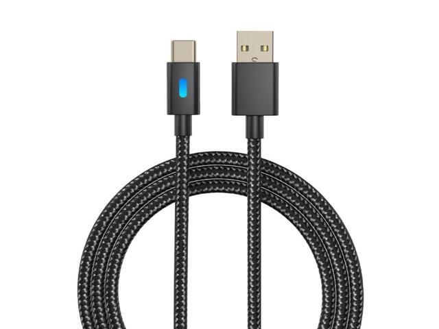 PS5 USB Charging Cable Type-C Braided Cable with Indicator Light, Data Cable Data Transmission, Cable Length 3 Meters