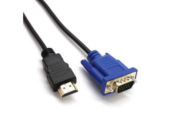 Top Quality HDMI-compatible To VGA Cable Male to Male 1.8M Video Adapter Only For HD player to HDTV