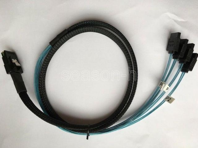 standard SATA 36-7 cable SFF-8087 to (4) 7-Pin SATA connect 8087 to sata LSI controller raid to drives