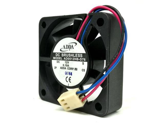For Adda 5010 AD0512HB-D76 12V dual ball 0.10A mute fan 5cm 50mm fan computer case power fan