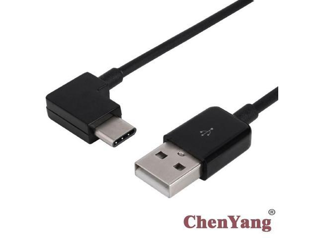 USB 2.0 Male to 90 Degree Right Angled Type C USB-C Male Cable 20cm for Tablet & Mobile Phone