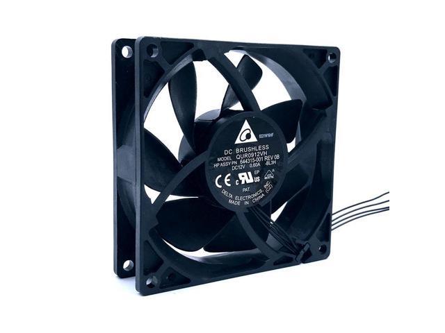 for delta QUR0912VH 9CM 92mm 92*92*25mm 12V 0.60A 4 lines pwm large air volume computer CPU radiator fan Mini water fan