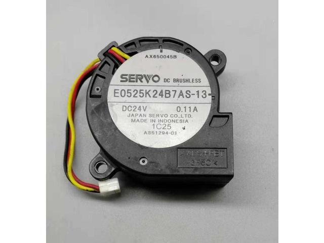 DC Mini Blower,5025 24V 0.11A E0525K24B7AS-13 50X50X25mm Turbine Cooling Fan