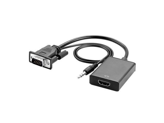 VGA To HDMI-compatible Cable with Cable Audio Power 1080P VGA2hdmi Male To Female Adapter for PC Laptop To HDTV Projector