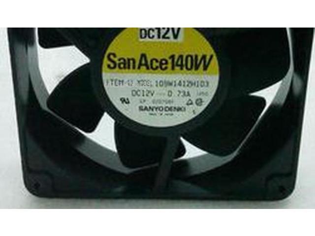 Marco de aluminio de flujo de aire grande para SANYO 109W1412H103 0.73A 14038 14CM ventilador disipador de calor de 12V