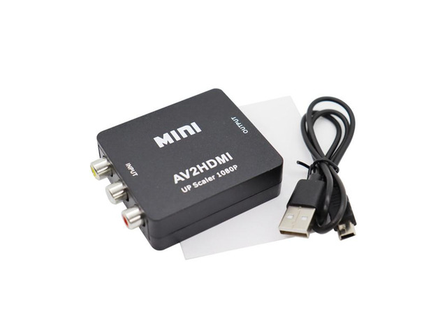 AV To HDMI Converter AV To HDMI Video Adapter Monitoring Set Top Box To TV High Definition Adapter