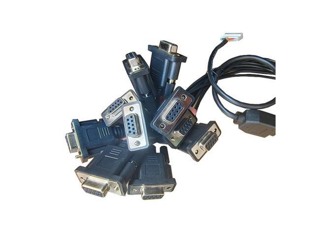 Car 1612268-1 32P female seat to 10 DB9PIN Serial RS232 gateway connection cable tools(1.2M)(1612268-1 32P 1PCS)