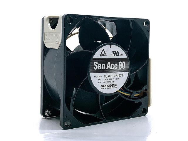 FOR 8CM 8038 DC 12V 1.2A 9GA0812P1G711 4Wire 4Pin High Speed Large Air Volume Server Cooling Fan