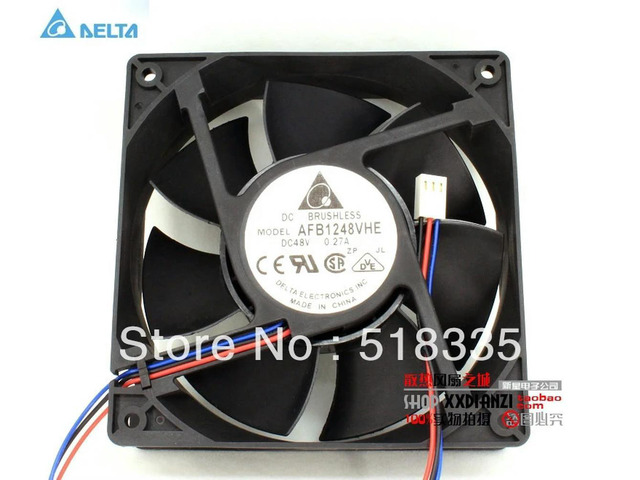 FOR AFB1248VHE 12038 12cm 1238 120*120*38mm 48V DC 0.27A 3-line bearing cooling fan