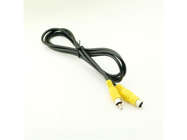FOR 10pcs 4-PIN S-Video Mini DIN Male TO COMPOSITE RCA Male Video AV Cable Adapter 5ft