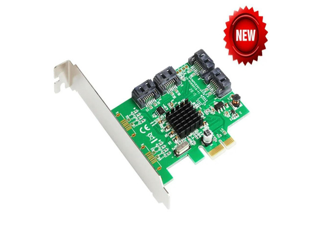 FOR 88SE9215 4 Ports SATA 6G PCI Express Controller Card PCI-e to SATA III 3.0 converter PCI low profile bracket SATA3.0