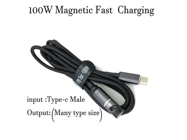FOR USB C to 4.5x3.0mm Dc Power Adapter Cable for 11 13 14 15 100W Type C Fast Charging Cable Connector