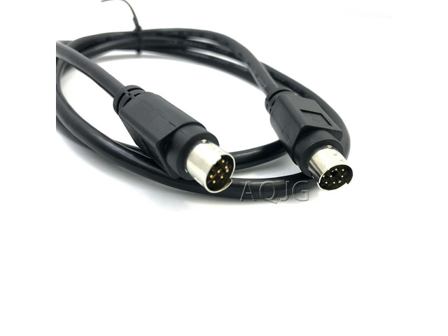 FOR PLC cable male to male S terminal MD8 pin male to male cable Round head MD8 pure copper nickel - plated data communication Gold