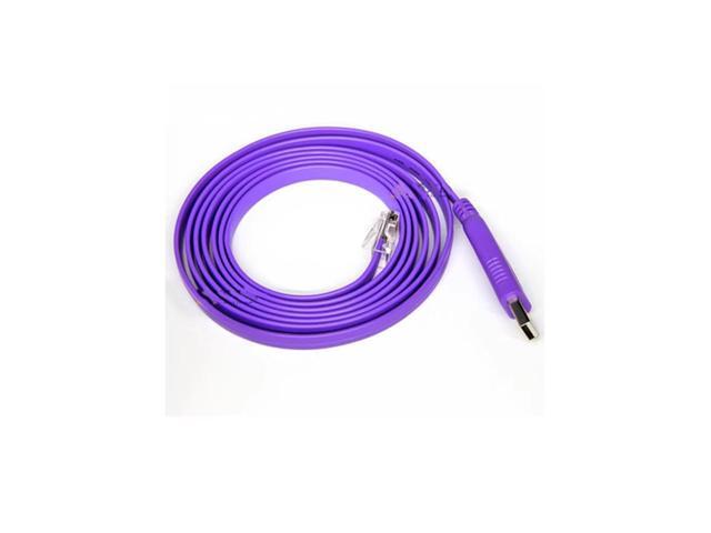USB to console debugging cable USB to RJ45 suitable for router switch control cable(1.8M)(USB FTDI 1PCS)