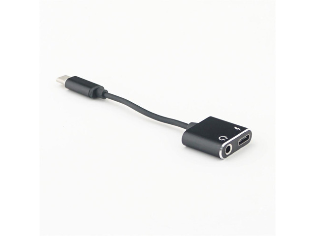 USB C to 3.5mm Audio Adapter, Music 2 in 1 USB Type C Male to 3.5mm and Female adapter