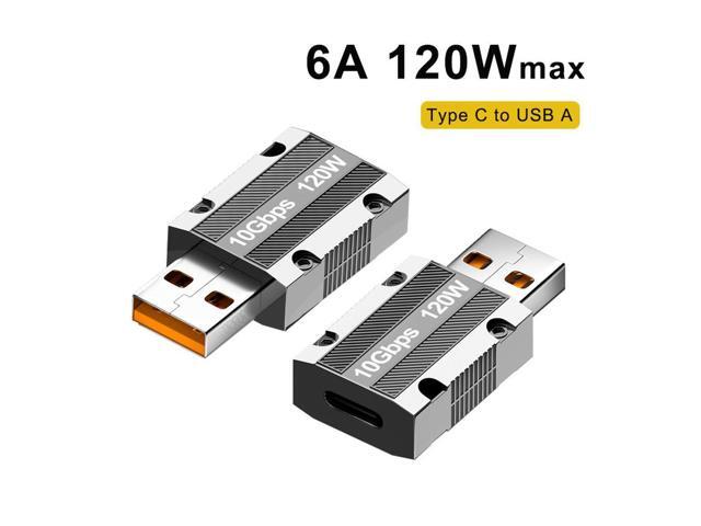 120W Type C to USB 3.1 10Gbps OTG Adapter USB-C Female to USB-A Male Data Converter for MacBook USB-C Connector