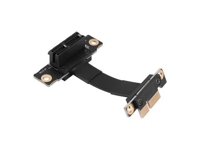 PCIE X1 Riser Cable Dual 90 Degree Right Angle PCIe 3.0 X1 to X1 Extension Cable 8Gbps PCI Express 1X Riser Card - 5CM