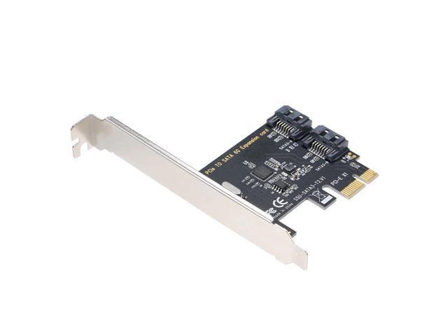 PCI-E to 2 SATA3.0 Adapter Card SATA Hard Disk Expansion Card High-speed Transmission Multiple Systems Compatible Plug and Play