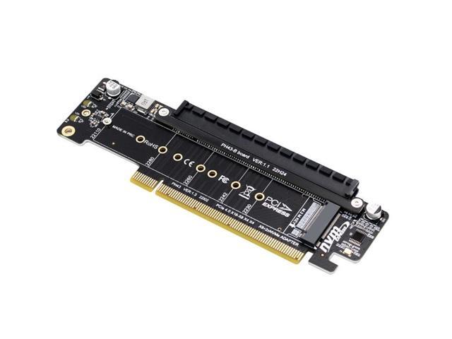 PCIE4.0 Split Expansion Riser Card PCIE X16 X8+X4+X4 Quad VROC M.2 NVMe Port Expansion Card DIY Board Replacement