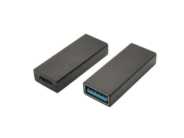 USB 3.0 Adapter, Type C Female to USB 3.0 A Female Adapter Converter Adapter 5gbps Data Transmission 2-Pack(White and Black)