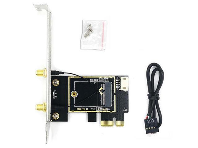NGFF M.2 to PCIE Network Card Adapter Card PCIE Adapter Card Supports NGFF M.2 Wireless Network Card