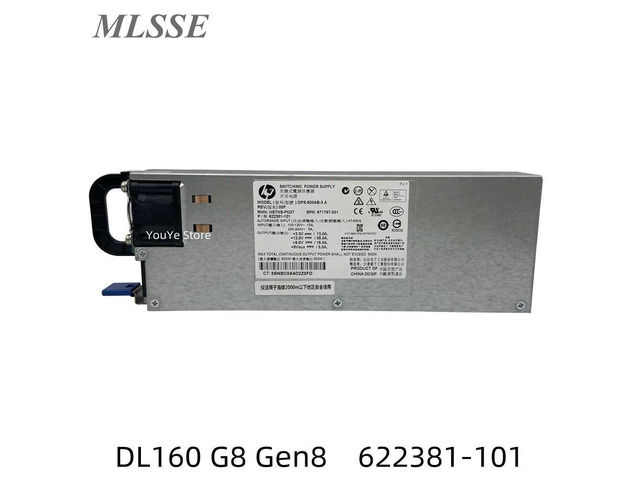 For DL160 G8 Gen8 500W Server Power Supply DPS-500AB-3 A 622381-101 671797-001 Full ping