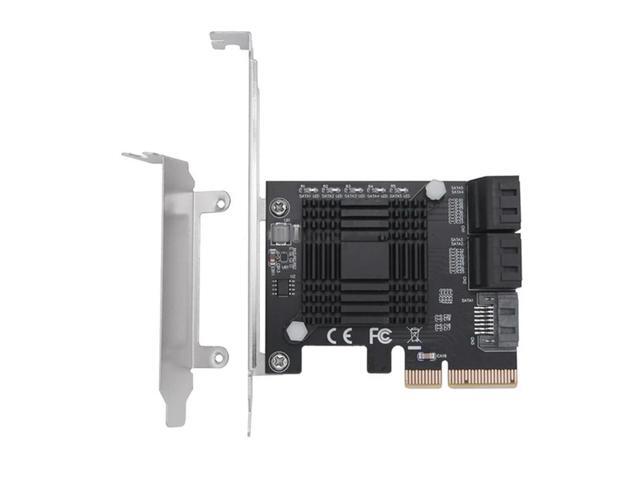 PCIE To 5-Port SATA III 6 Gbps SATA Controller Expansion Card JMB585 Computer Chassis Adapter Card