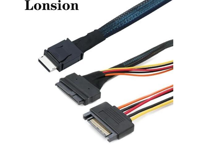 FOR Versatile PC Hardware Cable-PCIE SFF 8611 4I to U.2 SAS SFF 8639 Adapter with 15P SATA Server Cable
