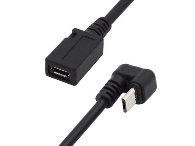 FOR Opposite U Shape Back Angled Type for Phone Laptop 5Pin Micro USB 2.0 Male to Female Power Data Extension Cable