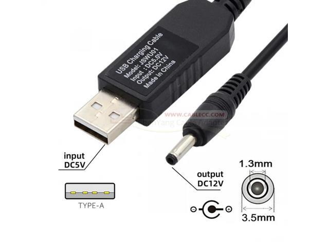 FOR Power Plug Barrel Voltage Riser Boost 100cm USB 2.0 Type-A DC 5V to DC 12V 3.5x1. m 5.5x2.1mm 5.5x2.5mm Connector Cable
