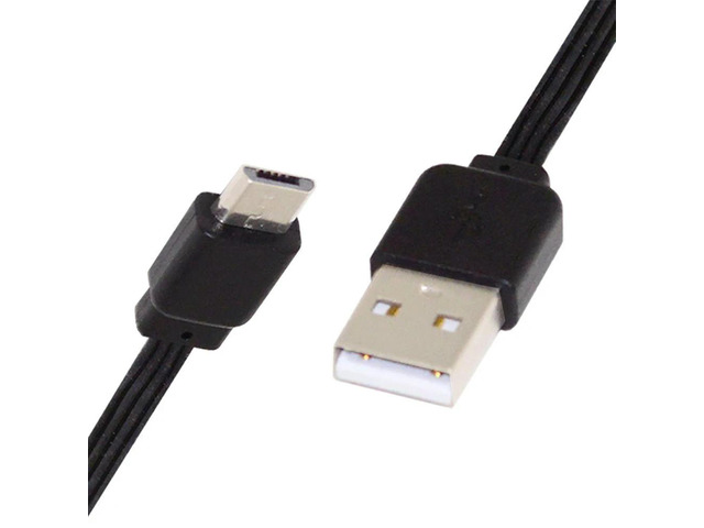 FOR 13cm USB 2.0 Type-A Male to Micro USB Male Male Data Flat Slim FPC Cable for FPV Disk Phone