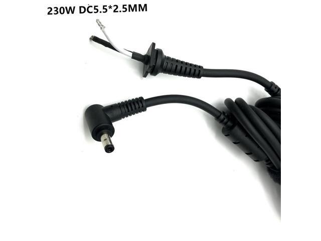 FOR 230W DC 5.5 x 2.5 5.5*2.5mm Power Supply Plug Connector With Cord Cable For Laptop Adapter 1.5M 18AWG
