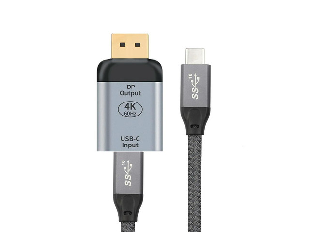 FOR 10Gbps 100W Cable USB-C Type C Female Source to DP Sink HDTV for Adapter 4K 60hz 1080p for Tablet Phone Laptop