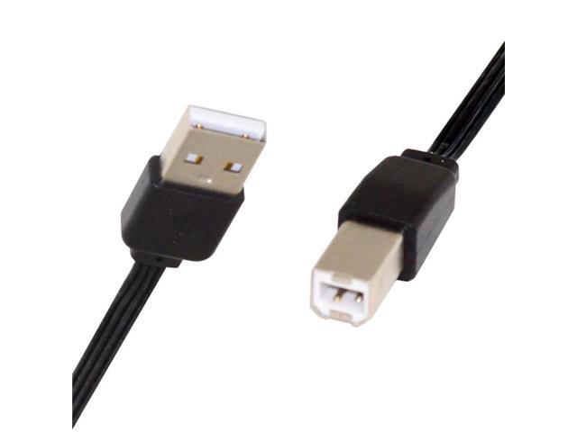 FOR 13cm USB 2.0 Type-A Male to Type-B Male Male Data Flat Slim FPC Cable for Scanner Disk Printer