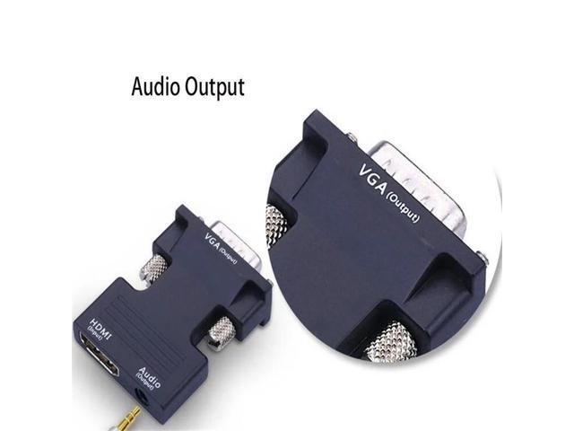 FOR VGA to HDMI-compatible Converter Adapter 1080P VGA Adapter For PC Laptop to HDTV Projector Video Audio HDMI-compatible to VGA