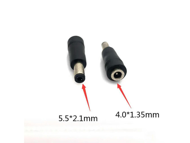 FOR DC 5.5 x 2.1 mm male to 4.0 x 1.35 mm Female DC Power Connector Adapter Converter 5.5*2.1 to 4.0*1.35 mm For Laptops
