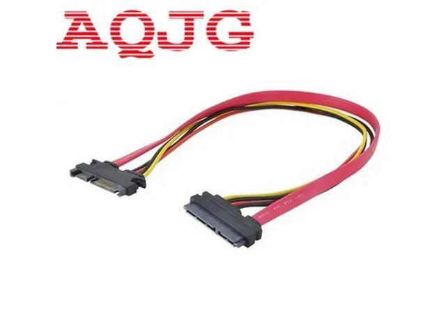 FOR SATA Extender Cable 22Pin Male to Female 7+15 Pin Serial ATA SATA Data Power Combo Extension Cables Cord 30CM
