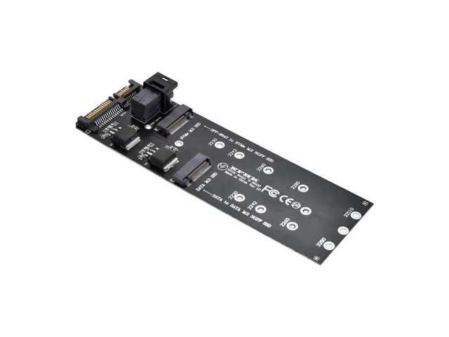 FOR 22Pin SATA for Adapter SFF-8643 to M.2 U2 Kit NGFF M-Key to Slimline SAS NVME PCIe SSD SATA SSD for Adapter for Mainboard