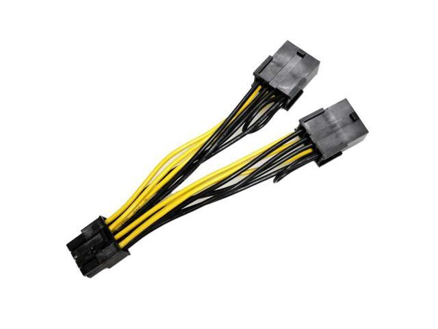 8Pin to Dual 8Pin(6+2) Power Cable GPU Power Cable for Tesla K80 M40 M60 P40 P100