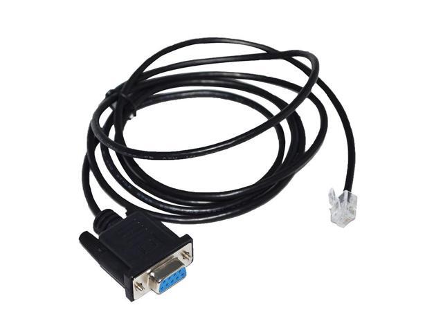 RS232 DB9 D-SUB 9PIN TO RJ11 RJ12 6P4C ADAPTER SYNSCAN FLASH UPGRADE CABLE FOR PC TO SKYWATCHER SYNSCAN HC HAND CONTROLLER KABLE Cable length:5M