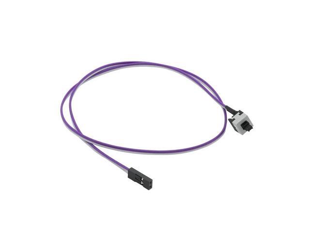 10PCS Reset Motherboard Cable Desktop Computer PC Case Power Button SW Switch Power Cord Cable Re-start Switch Cable for Mining