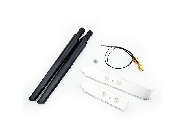 Dual band Wireless Hackintosh M.2 BCM94352Z Desktop Kit 1200Mbps Wifi Card Bluetooth 4.0 NGFF 802.11ac DW1560 Wireless Adapter(Antenna set)