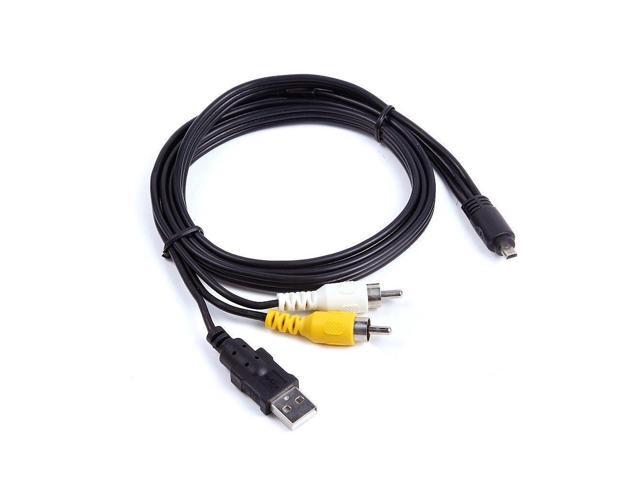 2in1 USB +A/V TV Cable For Fujifilm Finepix S700 S800 S4000/A S2980 S4430 Camera