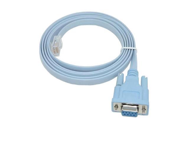 FOR Network RJ45 to RS232 COM Port Serial DB9 Female Router Console Cable Adapter For
