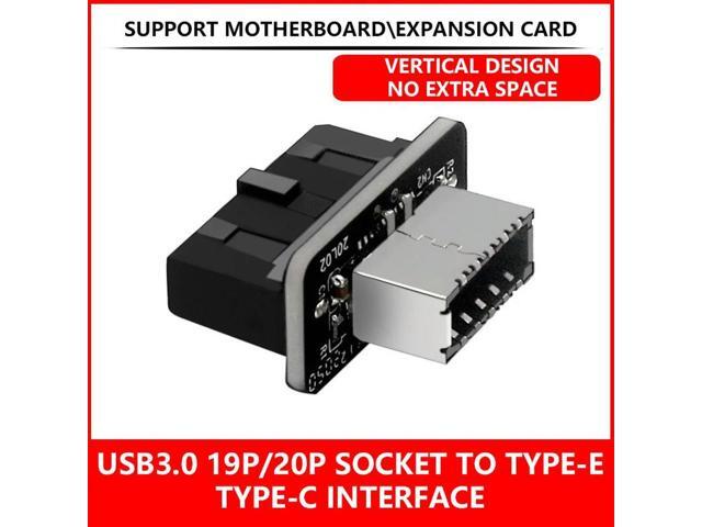 FOR High- ity USB3.0 19PIN/20PIN to Type-E 90 degree adapter cable for motherboard and front panel
