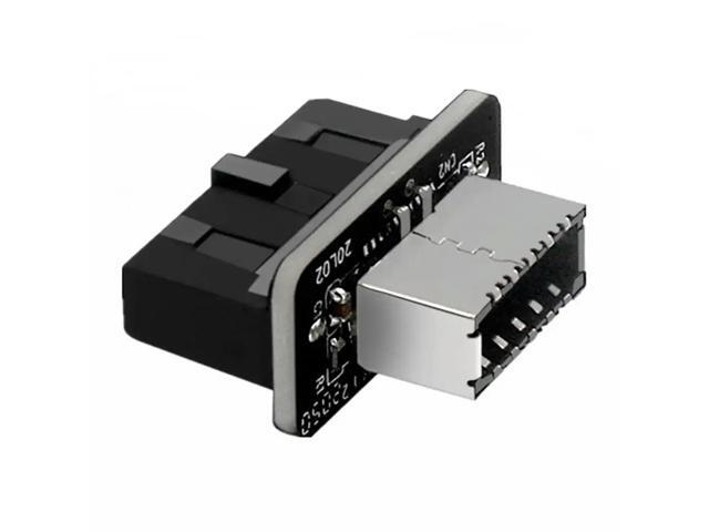 FOR USB 3.0 (3.1 Gen 2) 19 Pin Header to USB 3.1 Type-E to 20 Pin A-Key Adapter for Type C Front Panel Chassis Bracket