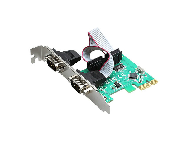 FOR 2 Port RS232 RS-232 Serial Port COM to PCI-E PCI Express Card Adapter Converter WCH CH382L