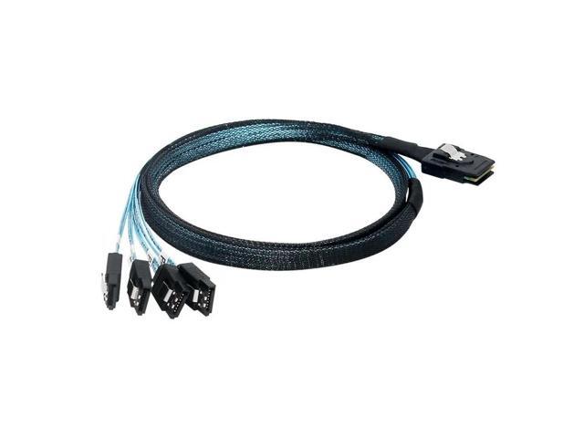 FOR 1 Point 4 Mini SAS Cable SFF8087-4SATA3 One to Four Hard Drive Data Cable 6G