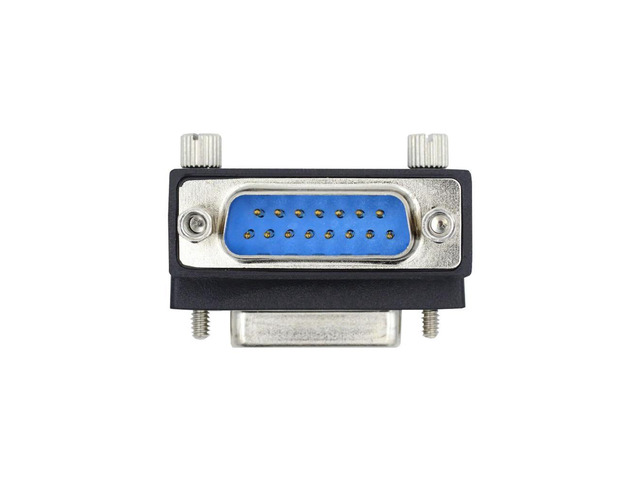 FOR Female Screw Extension for Adapter DSUB RS232 miniature 15pin Male Nut DB Connector Down 90 Degree Angled